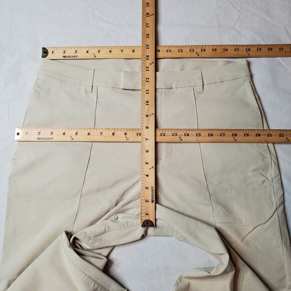 Lululemon Lab Men's Size 36X25 Terra Cosmos Wide Leg Trousers Beige M5ASHS - Picture 2 of 8